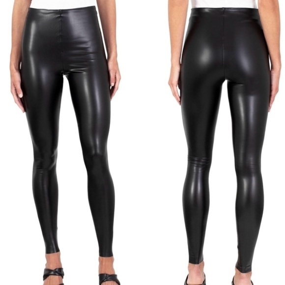 Like New Joie Faux Leather Leggings Black Size Medium - Picture 1 of 7